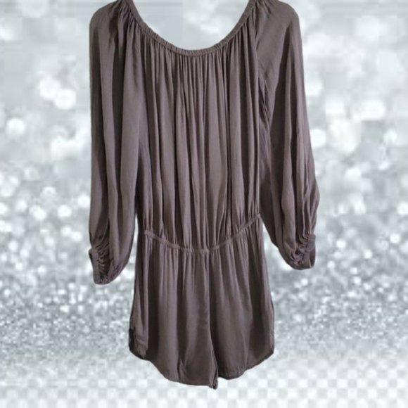 Young Fabulous & Broke Gray Long Sleeve Romper - Picture 2 of 6